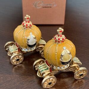 Set of 2 new pumpkin 🎃 carriage trinklet keepsake box